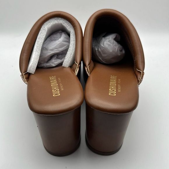 CUSHIONAIRE Women's Faux Wood Clog 8.5 WIDE CHESTNUT - Picture 4 of 7